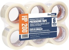 Shurtape HP 200 Production Grade Hot Melt Packaging Tape 72mm x 100m 6-Pack