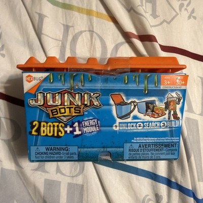 HEXBUG Junk Bots 2 CHARACTERS + 1 LIGHT MODULE Construction Kit SEALED