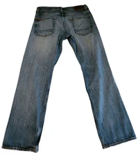 Vintage Quicksilver Relaxed Jeans Men's Size 32 Distressed Blue Denim Y2k