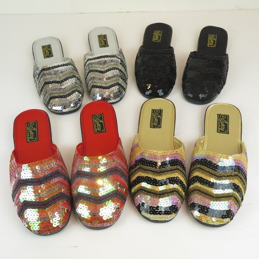 PANTOFOLA D’ORO Sandali donna paillettes plateau oro rosso argento nero taglie 5 11 nuovi