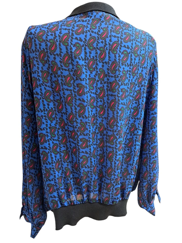 Blusa vintage años 70 80 Rhoda Lee mujer 24W cachemira popover academia cabaña Y2K Foto 2 de 4