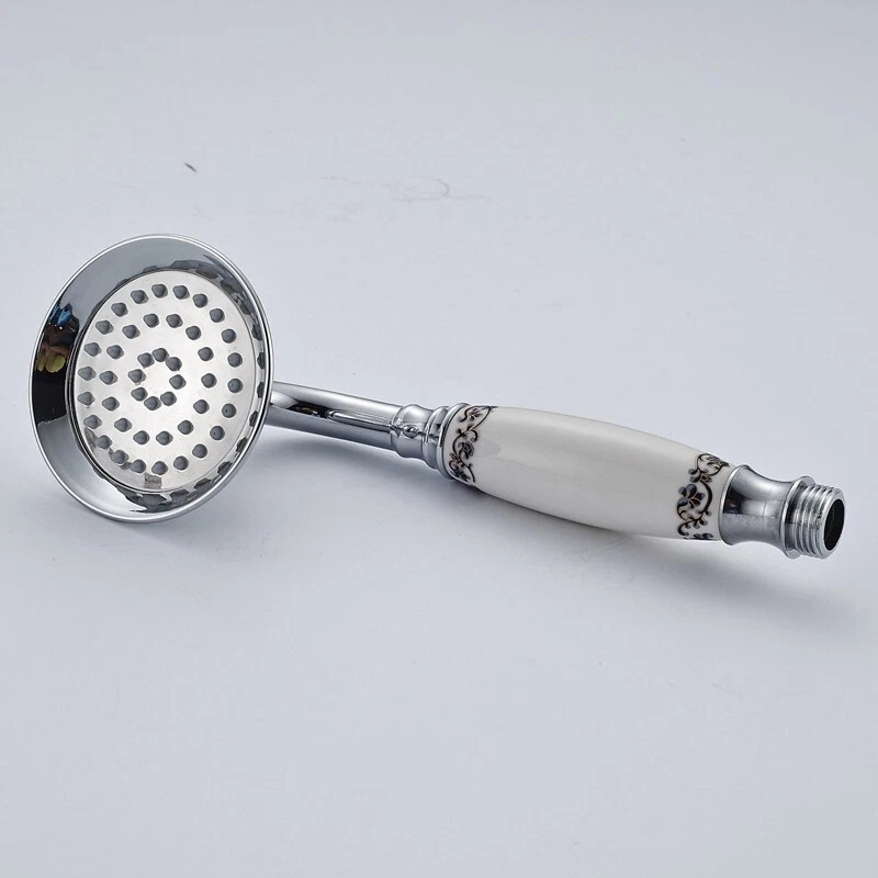 Polished Chrome Ceramics Telephone Style Bathroom Handheld Shower Head