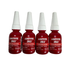 Loctite 263 0.34 Oz Red Primerless High-Strength Threadlocker Lot of 4 -