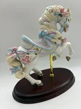 Lenox White Carousel Horse Porcelain Vintage (r)