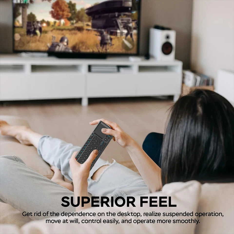 2.4G Wireless Keyboard With 7-color Backlight Touchpad Mouse And Flashligt - Image 4 of 4