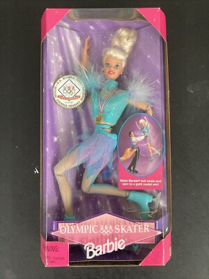 Olympic Skater Barbie Doll 1997 US Olympic Team #18501 New In Box