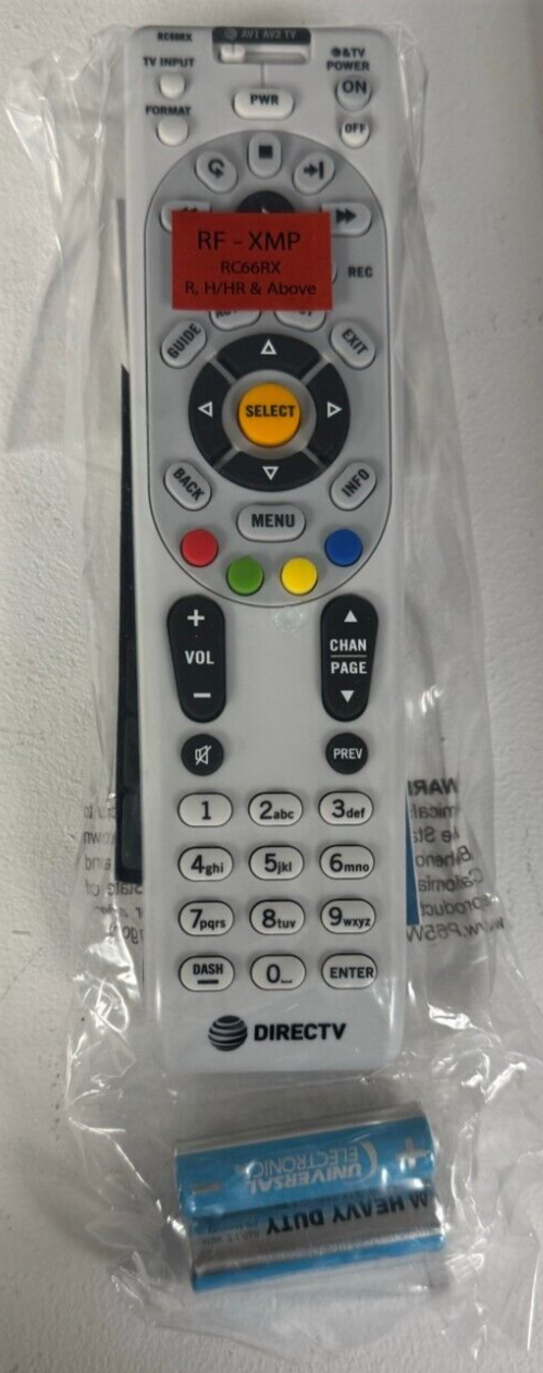 DIRECTV RC66RX Universal Remote Control Replacement  
