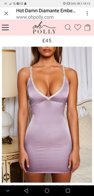 oh polly diamante dress