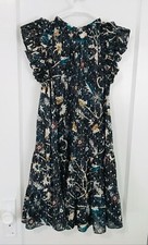 Ulla Johnson Size 6 Denia Dress Ruffle Sleeve Boho Grunge Dainty Cottage NWOT
