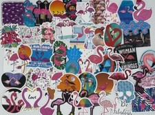 50 Sticker Aufkleber Stickerbomb Flamingos Pink Vögel Foto