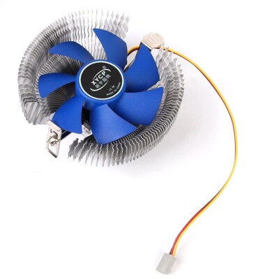 XYCP 3 PIN 9CM 90MM CPU Cooler Heatsink & Blue LED Fan LGA 775 1150 ...