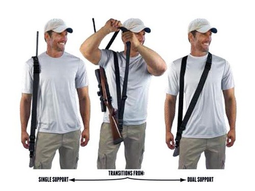 Alpine Innovations Dual Support Rifle Gun Sling with QD Connector in Black (UK) - 第 7/24 張圖片