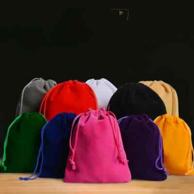 25/10pcs Velvet Drawstring Pouch Jewelry Baggie Ring Party Wedding Gift Bags