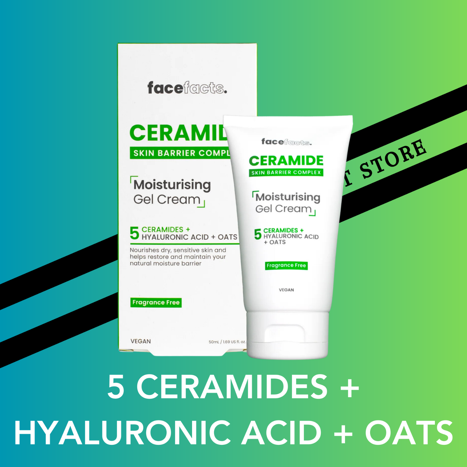 Face Facts Ceramide Serum Cream Gel Cream Cleanser Eye Cream Dry, Sensitive Skin eBay