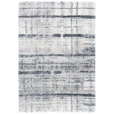 SAFAVIEH Fontana Shag Collection FNT855A Ivory / Grey Rug