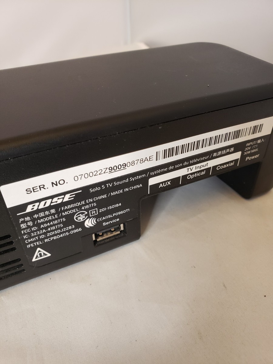 Bose Solo 15 Series 740928-1110 TV Sound System Black