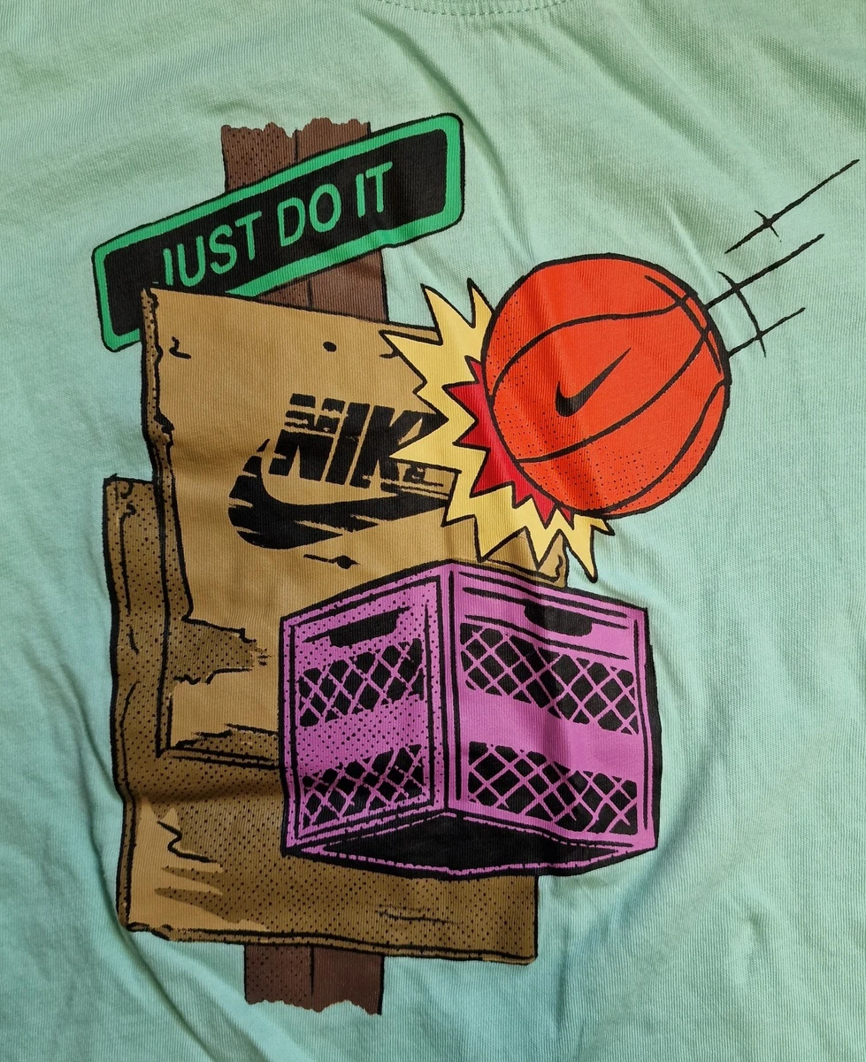 Nike Swoosh Just Do It Milk Crate Basket Kids Size Youth L The
