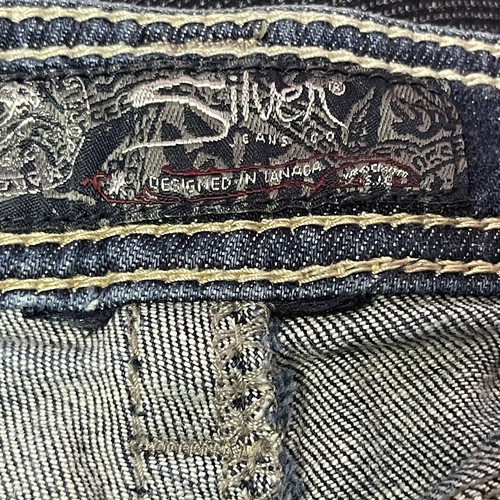 silver jeans aiko capri girls jeans size W 27 - Picture 6 of 9