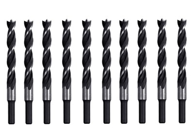 Wood Brad Point Drill Bit Set 7/16'' Woodworking Spur Point Wood Drill Bit-10Pcs