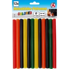 12 pcs colored hot glue stick 11x150mm - code bgs80847 KRAFTMANN workshop