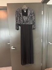 Alex Evenings Women's Size 12 Petite Dress Wedding Mother-of-the-Bride Sparkly