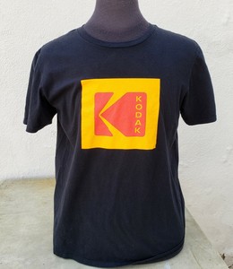 Kodak film tee shirt black classic logo 