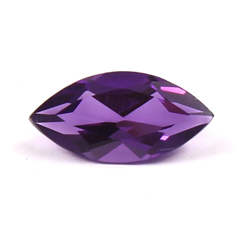 Piedra preciosa suelta de 1,50 quilates de amatista corte marquesa 12,6 mm para hacer joyas Foto 2 de 4