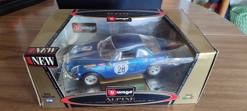 ALPINE A110 1600s RALLY MONTE CARLO 1971 Art. 3301  Burago Gold Collection 1/16 - Immagine 3 di 4