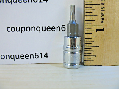 KOBALT 338201-0722, 1/4'' Drive Torx Bit Socket T15 - Brand New