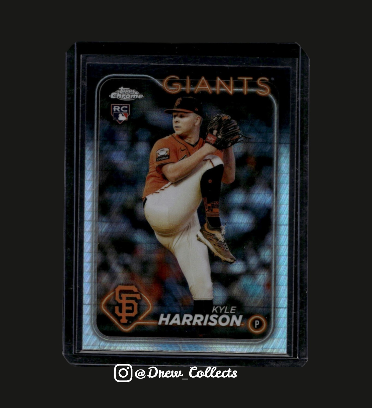 2024 Topps Chrome #191 Kyle Harrison San Francisco Giants Prism Refractor