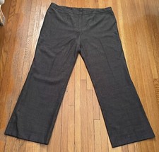 ESCADA Brown Tiny Check Trouser Dress Pants 100 New Wool Tailored 46 Tweed