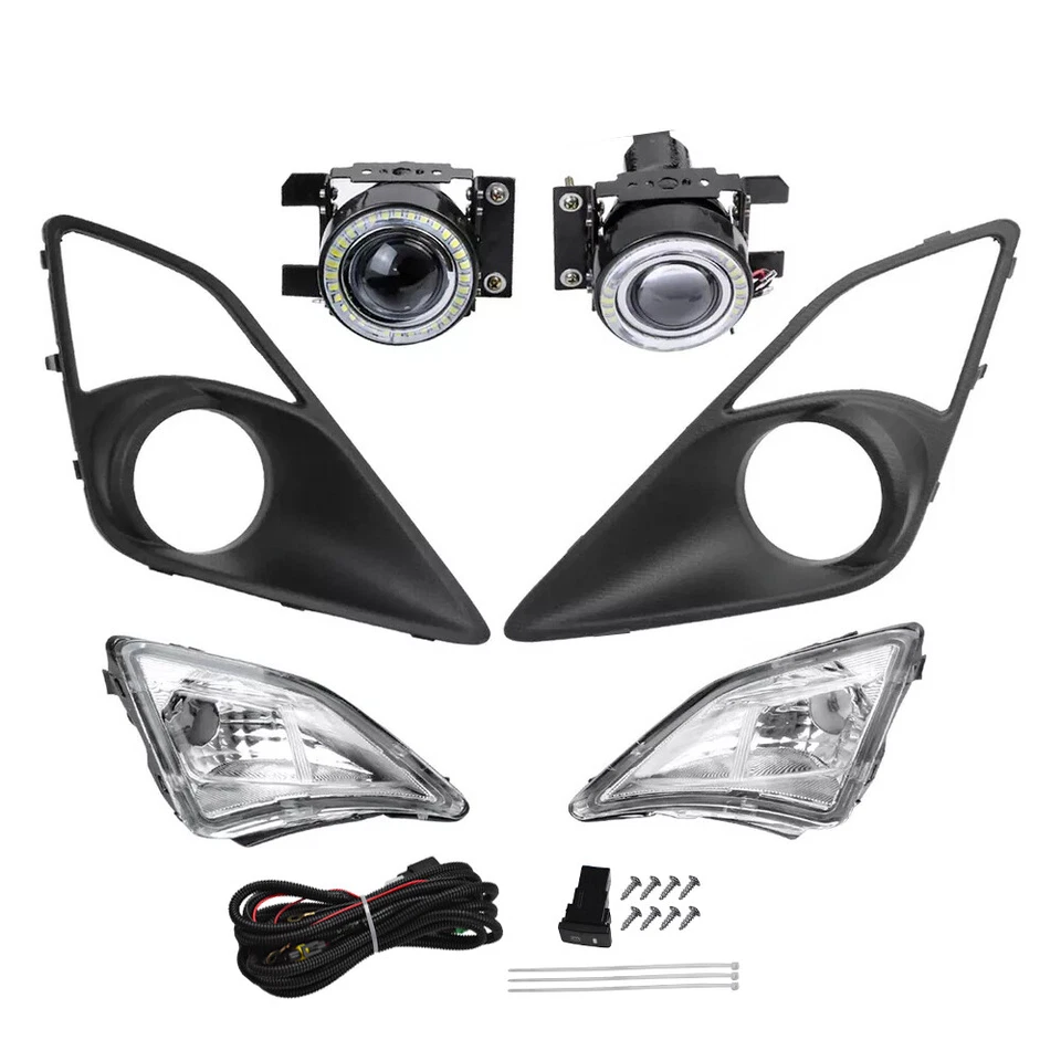 2PCS Fit 2012-2016 Toyota GT86 Scion FR-S LED Fog Lights Lamps w/Wiring Set - Image 4 of 4