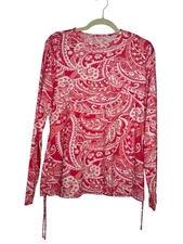 Coolibar UPF 50+ Women's Baikal Swim Top Sun Protective Radiant Coral Size M