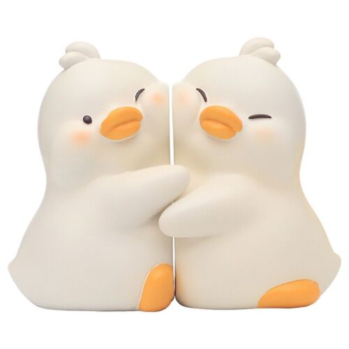 Cute Hug Ducks Decorative Bookends, Resin Book Holders for Shelf Desk4453 - Picture 1 of 6