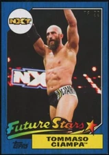 2017 Topps WWE Heritage Tommaso Ciampa Rookie Blue Parallel #/99 Future Stars #8