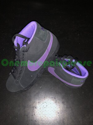 Nike SB Blazer Black Varsity Purple Volt 310801-009 Blue Box Series