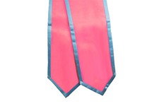 Graduation Stoles 72'' Pink w/ Trim