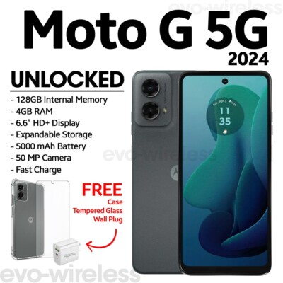 Motorola Moto G 5G 2024 - 128GB - Unlocked - Android 15 | eBay