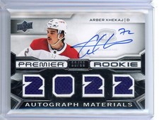 2022-23 UPPER DECK PREMIER ARBER XHEKAJ ROOKIE AUTO JERSEY /99 2022 MATERIALS