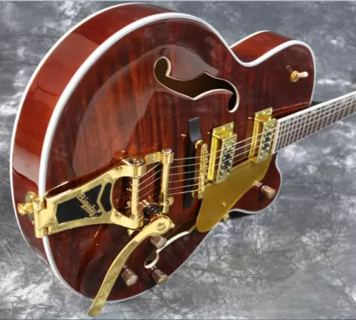 Starshine Jazz Hollow Body Electic Guitar Gold Tuner Archtop Guitar New