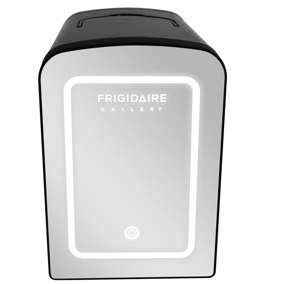 Frigidaire 12 in. 1 cu. ft. 9-Can Beauty Light Up Mini Refrigerator EFMIS209-BLA