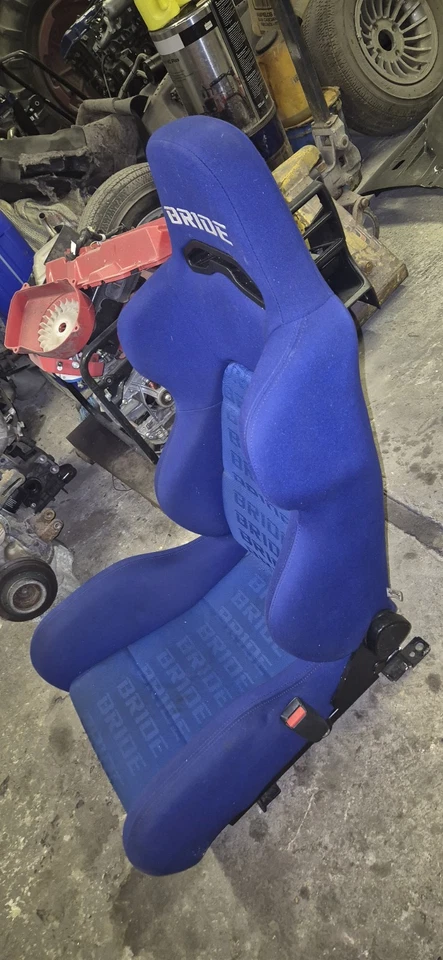 Honda Civic Ek Ek9 Ek4 ej9 Genuine BRIDE Drivers Seat With genuine Rail 96-00 - Image 2 of 4