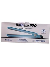 BaBylissPRO Nano Titanium 450 F 1" Digital Straightener - Blue Brand New