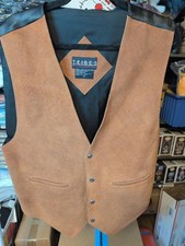 TRIBES Genuine Leather Vest - XL - Stylish Vintage Look