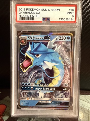 Gyarados GX 16/68 Hidden Fates Holo 2019 Pokemon PSA 9