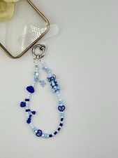Handmade Blue Stitch-Inspired Phone Chain