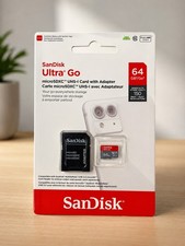 SanDisk Ultra Go 64GB microSDXC Speicherkarte + Adapter | NEU & OVP Versiegelt