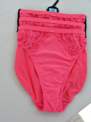 Marks and Spencers  pink High Leg Knickers/ Pants   Siz14
