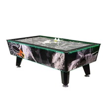 Great American Black Ice Air Hockey Game Table - 7 Ft Free Play - Manual Score