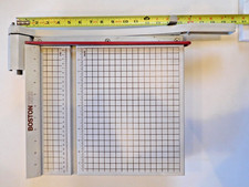 Vintage Heavy Duty Boston 2612 12" Guillotine Style Paper Cutter, Photo Trimmer